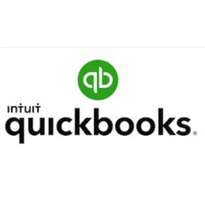 Logo of Intuit QuickBooks displaying the brand name and initials in green and black.